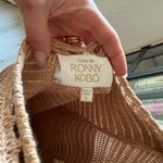 Torn By Ronny Kobo  Madi Crochet Dress beige sand maxi resort vneck open back Photo 3