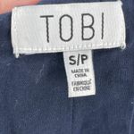 Tobi 2/$30  Shorts High Waisted Embroidered Scalloped Hem Gauzy Lightweight Blue Photo 5