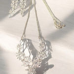 None Cubic Zirconia Fancy Necklace & Earring Set Wedding Prom NIB Photo 0