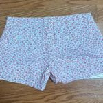 Old Navy White and Red Floral Print Shorts Size 2 Photo 3