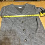 Lou & grey  Houndstooth Dress Cardigan in Gray & Tan Twill Knit Size Medium Photo 6