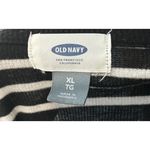 Old Navy  Women XL Stripes Drop Shoulder Sleeve Black‎ Shirt Casual Monochrome Photo 6