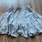 Princess Polly  Addison Mae Y2K Ruffle Mini Skirt Baby Blue Size 0 Photo 5