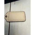 Coach Vintage Y2K Beige Shiny Leather Hangtag 2" VGUC Photo 1