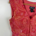 Ny&co NY& Babydoll Pink Paisley Midi Dress Size 6 90s Y2K Boho Retro Feminine Flowy Photo 2