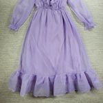 SheIn ‎ Prairie Dress Womens XS Lavender Cottage Flowy Lined Victorian Coquette Photo 11