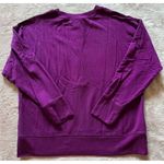 Athleta  Womens Purple Balance‎ Henley Sweatshirt Casual Size Medium Photo 8
