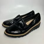 Clarks  Sharon Dolly wedge‎ Loafers black womens size 7.5 business casual Photo 0