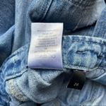 Vervet Mom Jeans Acid Wash Tie-Waist Paper Bag Distressed Denim Women’s Size 26 Photo 7