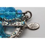 Kirks Folly Toggle Clasp Silver Necklace & Aurora Borealis Crystal Beads. Photo 5