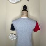 Tommy Hilfiger Grey, Red & Blue Colorblock Heart T-Shirt Midi Dress Sz S Photo 10