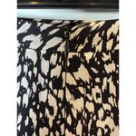 The Kooples Skirt Women Medium Black White Animal Flowing Long Asymmetric Midi Photo 8