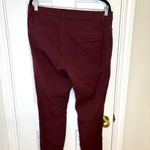 Old Navy Burgundy Pixie Pants 12 High Rise Skinny Stretch Ankle Work Casual Photo 5