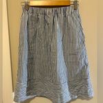 J.Crew  blue and white striped linen skirt Photo 0
