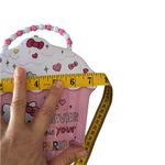 Sanrio Hello Kitty Pink Cupcake Tin Bag lunch box purse Beaded Handle Gifts Photo 7