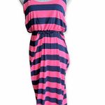 Pinkblush Womens  Maternity Striped Airy Sleeveless Maxi Dress - Sz M Photo 0