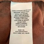 Brown with Gold Studded Festival Boho Fringe Vest Size L Photo 6