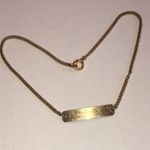 Trudy Dennis Engraved Gold Filled Chain Bracelet Photo 1