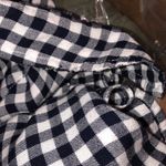 Como vintage  large gingham floral flannel top Photo 9