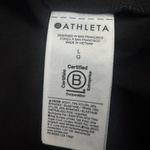 Athleta NWT Finish Line Black White Stripe zip jacket Sweater Large Photo 4