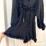 Zimmermann NWT Zimmerman Maples Frill Playsuit Stripe Ruffle Romper Black sz 1 Small Photo 6