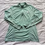 Peter Millar Womens Size Medium Lightweight Quarter Zip 1/4 Pullover Green Golf Photo 0