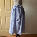 Vineyard Vines  Blue and White Striped Midi Skirt Photo 2