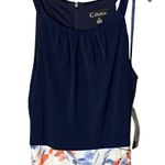 NWT K Studio Collection Maxi Dress MEDIUM Sleeveless Floral Belted Tie Waist Photo 1