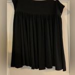 Norma Kamali skirt size 2XL Stretchy Fabric Elastic Waist Flared Pleated Black Photo 1