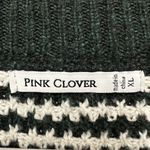 Pink Clover  striped button knit sweater Photo 3