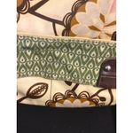 Fossil KeyPer Messenger Bag Floral Print Yellow Green Brown Canvas Photo 5
