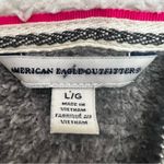 American Eagle  Outfitters Women’s Gray Zipped Hoodie Sweatshirt Jacket Sz L Photo 8