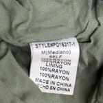 PaperMoon Dress Womens Medium Green Floral Tiered Boho Bohemian Peasant Photo 7