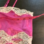 Victoria's Secret Y2K  Pink Satin Lace Slip Dress M‎ Fairycore Coquette Lingerie Photo 7