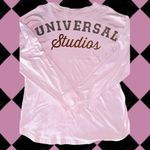 Spirit Jersey Light Pink & Gold Universal Studios Long Sleeve Top Photo 4