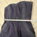 Rebecca Taylor  Blue textured Tube Sleeveless Beaded Dress Sz 0 Party Wedding Photo 9