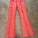 Free people movement Orange flare high waisted legging pant small Photo 2