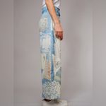 Boutique patchwork‎ Illusions Printed barrel Jeans Size small nwt! Blue Photo 1