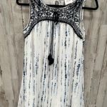 Knox Rose Blue Tie Dye Chiffon Mini Shift Dress Boho Photo 0