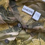 Chico's 90s Chico’s jungle tropical print silk shirt jacket, size M Photo 1