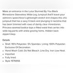 Lulu's Black and Silver Sleeveless Jumpsuit Size L Photo 6