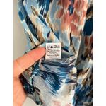 House of Harlow 1960 | Boho Ruffle Abstract Floral Top | Zoe Blue | Sz S Photo 8