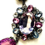 Liz Claiborne  rhinestone Four Seasons rhinestone  necklace Photo 10