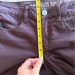 American Eagle Super Stretch Dark Purple Sateen Jeggings | 2 Regular | Soft Photo 4