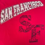 Shaka Vintage San Francisco 49ers Ride Or Die Red Graphic T-shirt Photo 2