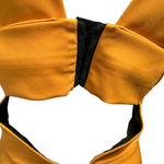 ZARA  Women women's size medium mustard yellow cutout sleeveless dress Photo 4