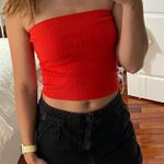 American Eagle Red Tube Top Photo 0