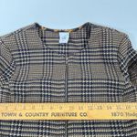 CAbi 3902 FLOUNCE PLAID LONGLINE FULL ZIP JACKET FALL 2020 POCKETS S BROWN/BLACK Photo 10