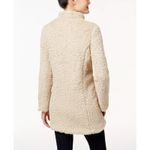 Kenneth Cole  New York Long Sleeve Teddy Faux-Fur Coat Beige Small Photo 2