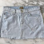 MOTHER Denim MOTHER The Big Mini A-line Skirt in Get Blondie • Sz 26 Photo 0